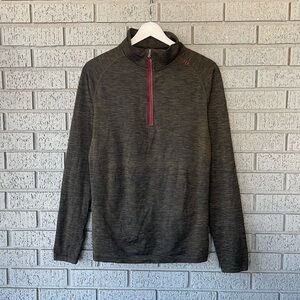 Lululemon Metal Vent Tech 1/2 Zip Green Brown Men’s Size Small